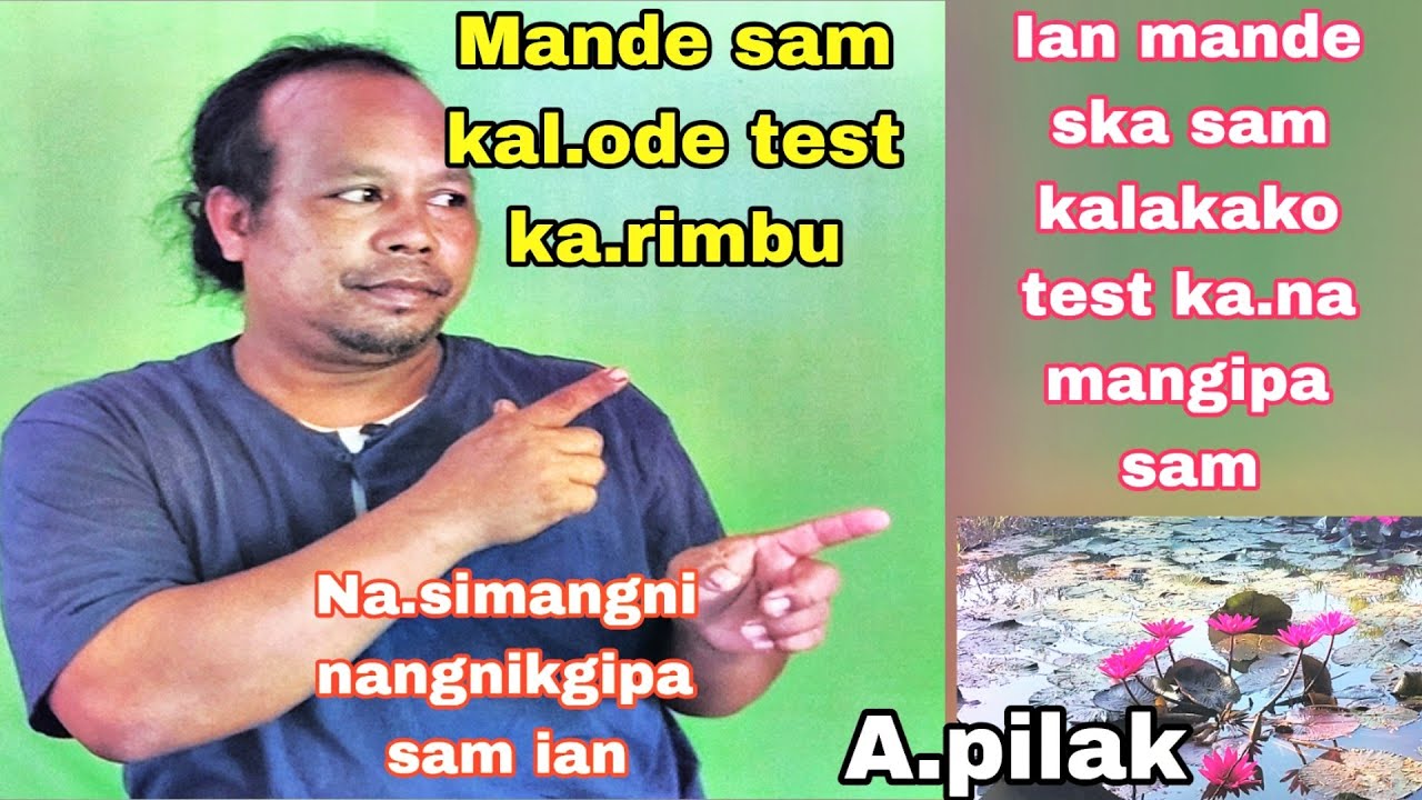 Maikai mande ska sam kal.akako rim.na nanga ba test ka.na nanga./// By Rajib sangma oja.