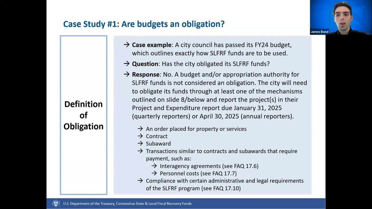 SLFRF Webinar Updated FAQs on Obligations YouTube