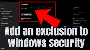 Windows 11 Add Exclude files and folders in Windows Defender #Windows_Security #Exclusion