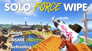 INSANE SOLO FORCE WIPE on The BIGGEST AU SERVER | Vanilla Rust - 15,000 Hrs