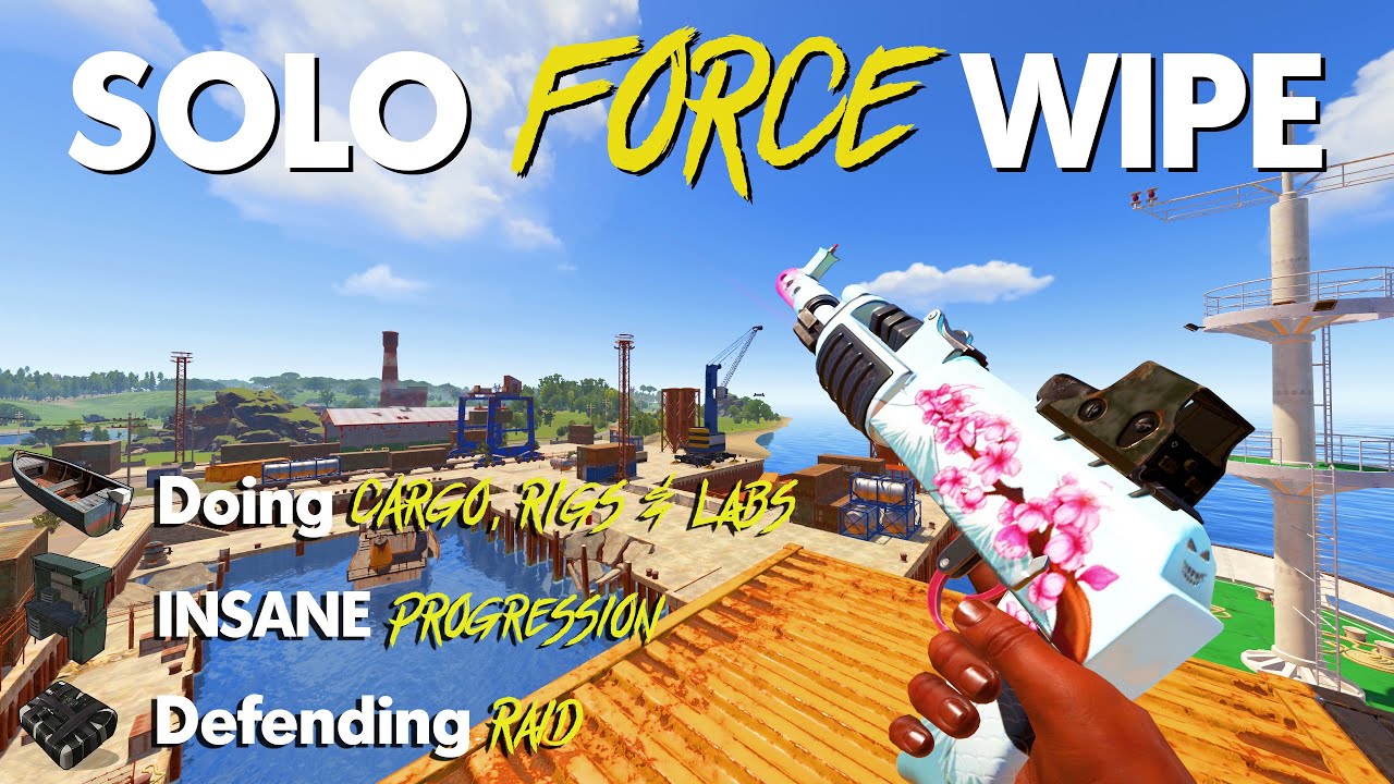 INSANE SOLO FORCE WIPE on The BIGGEST AU SERVER | Vanilla Rust - 15,000 Hrs