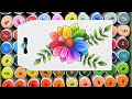 New Arrtx Alp Alcohol Marker Review PLUS Learn 15 Blending Combos & Color a Rainbow Flower