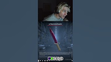 xQc unboxes a Insane knife worth $1500