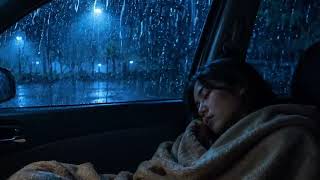 Sleep Better Tonight with Heavy Rain and Thunder Inside a Cozy Parked Car ASMR Video 2943