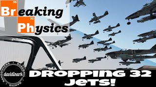 Breaking Physics: Dropping 32 Jets in BeamNG Drive!