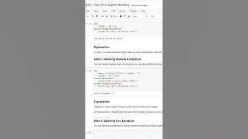 Exception Handling | Try and Except | 100 Days of Python Programming | Day-10 #shorts