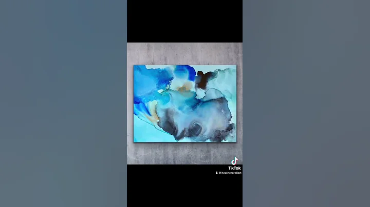 Ocean Inspired Artwork - Alcohol Ink by Heather Pr...
