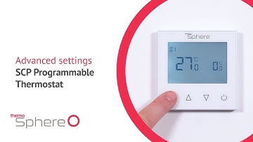 How to use advanced settings - SCP programmable #thermostat