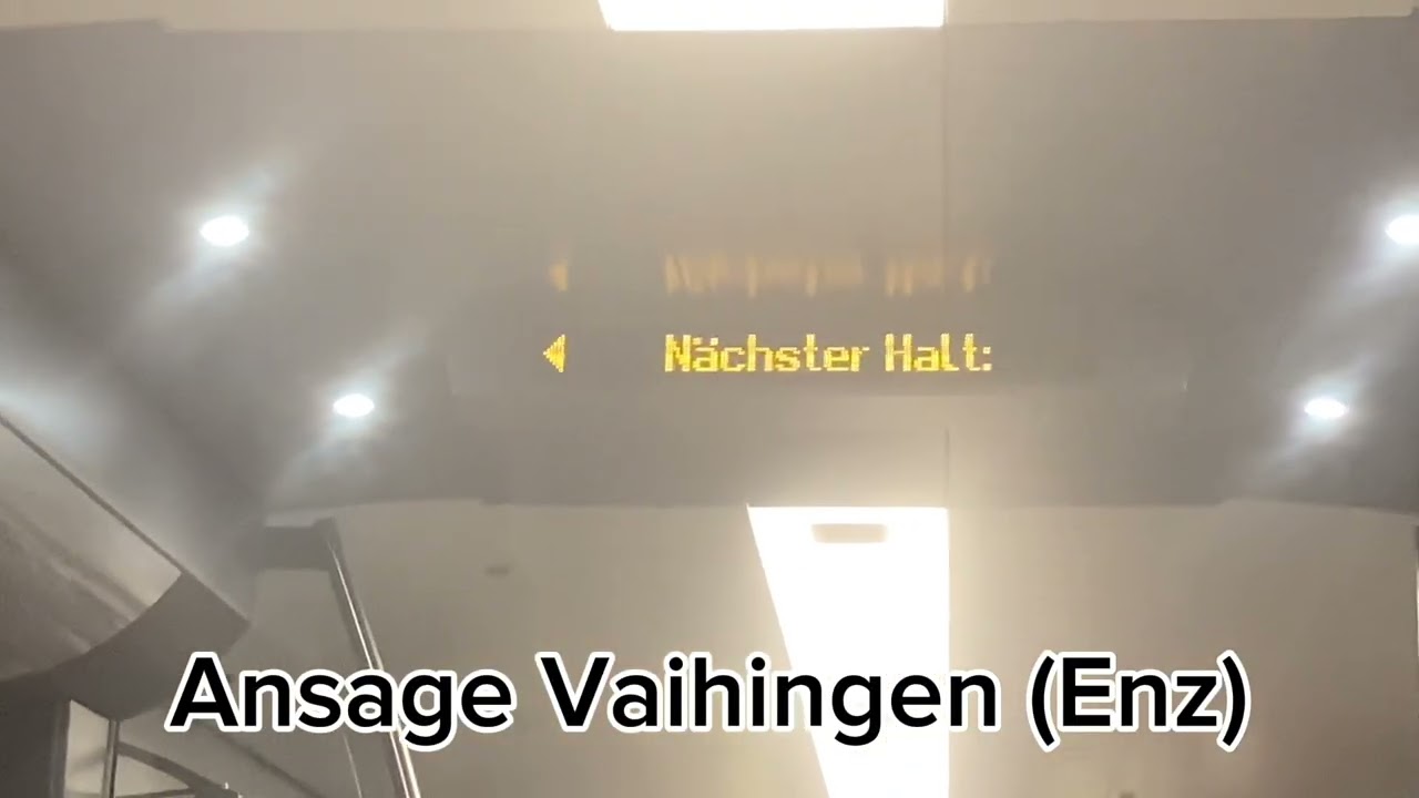 RE1 Ansagen Stuttgart Hbf- Karlsruhe Hbf