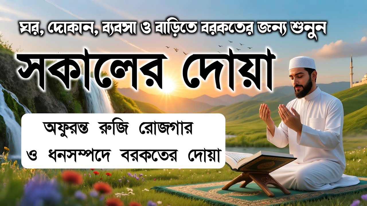 সকালটা শুরু হোক হৃদয় শীতল করা বরকতময় আয়াত দিয়ে। সকালের দোয়া ও জিকির। Morning Dua Full by Alaa Aqel