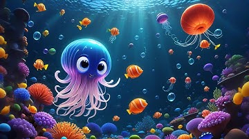 Three Jellyfish Juggle in the Sea | Ocean Counting Song for Kids | Nursery Rhymes and Baby Songs