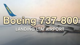 Boeing 737-800  Landing Antalya, Turkey AYT / LTAI / 36C