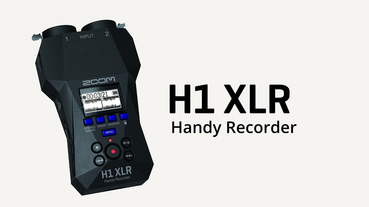 XLR・TRSフォーン入力2chハンディレコーダー【H1 XLR】 | ZOOM STORE