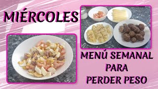 Menú Semanal Para Perder Peso Con Recetas Miércoles