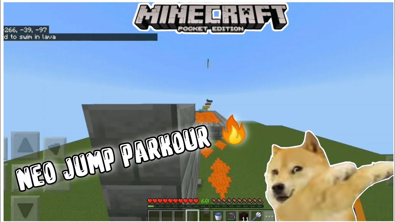 Neo Jump neo jump Parkour || running on lava in mcpe || mcpe parkour ...