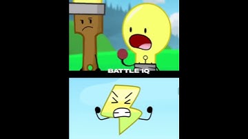 Lighbulb & Paintbrush VS Lightning #foryou #fypシ #capcut #shortsfeed  #1v1 #bfb #inanimateinsanity