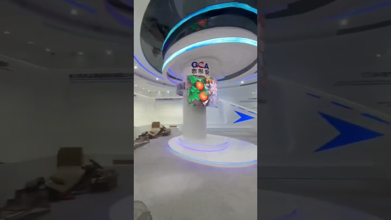 Modular Futuristic Wall Portal & Curved Ceiling LED System | FOH Furniture YouTube player