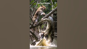 😱Jaguar Vs Python Fight #animals #animal #animallover #shorts #short #shortvideo #wildlife #nature