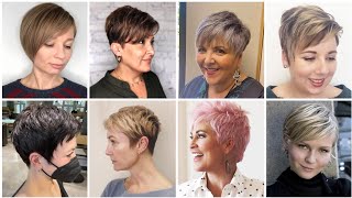 Gorgeous Latest Super Classy🔥Fine Short PIXIE HairCuts over age 40 look stunning|Very Short Haircut