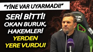 Galatasaray'ın serisi bitti, Okan Buruk hakemleri yerden yere vurdu! ”Yine VAR uyarmadı!”