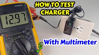 How To Use Digital Multimeter Dt9205A To Test An Electric Charger