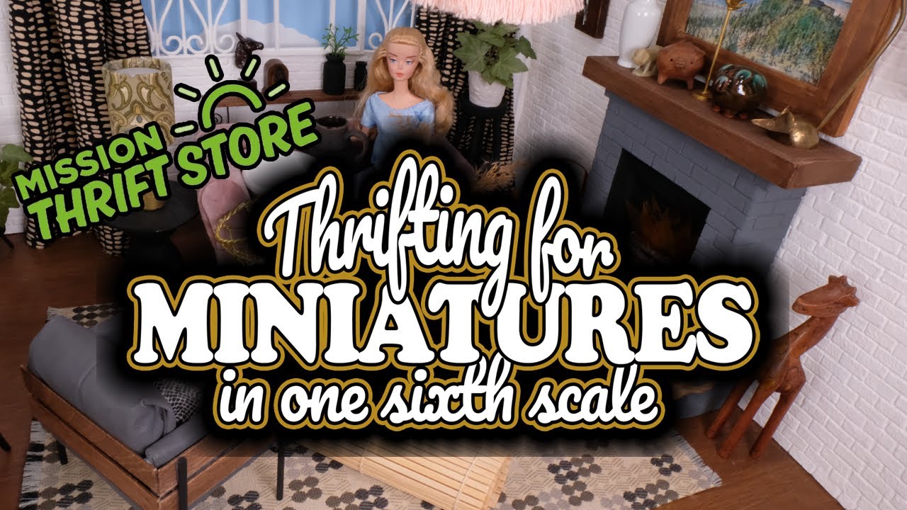 Thrift Store Shopping Miniature HAUL in One Sixth Scale