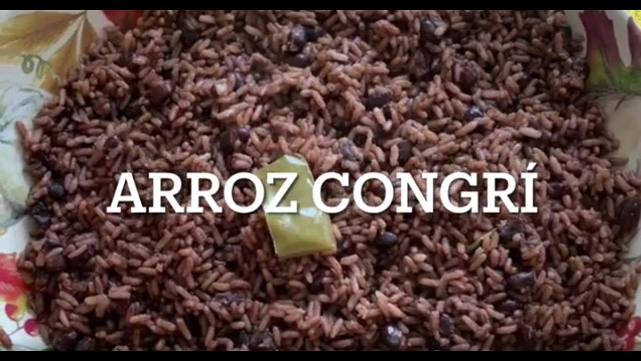 Como hacer arroz congri. 