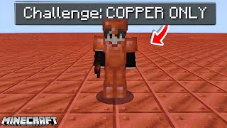 Can I beat Minecraft in Copper Only World😨?