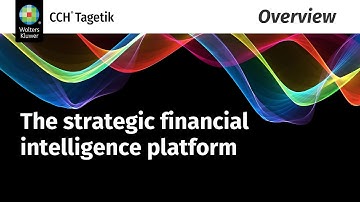 The CCH® Tagetik strategic financial intelligence platform