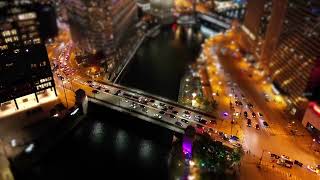 Tiltshift + Hyperlapse - Chicago at Night - 1