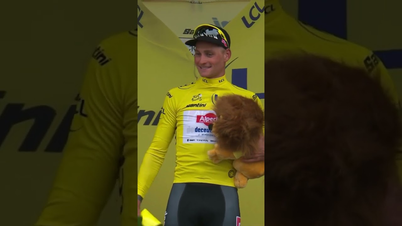 Van der Poel wins at the Tour for first time since 2021 & wear yellow jersey for a second time! 👏