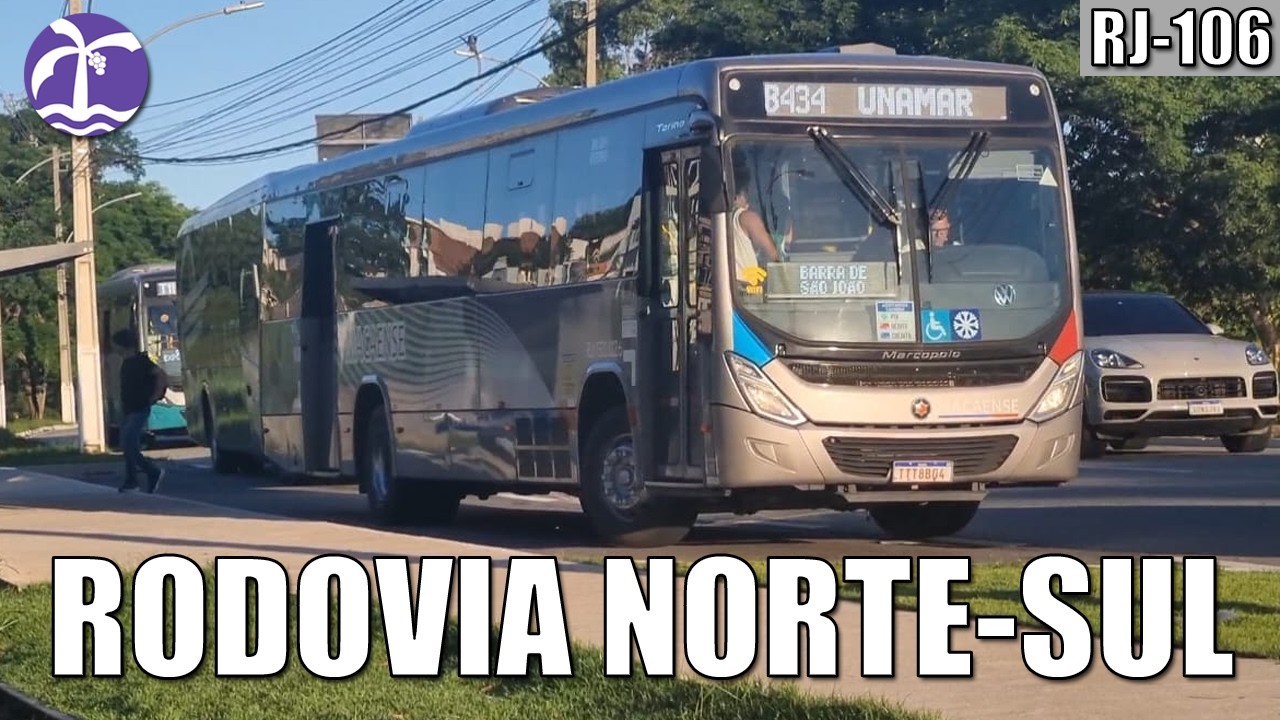 Rodovia Norte-Sul (RJ-106) | Macaé-RJ | Movimentação de Ônibus #3