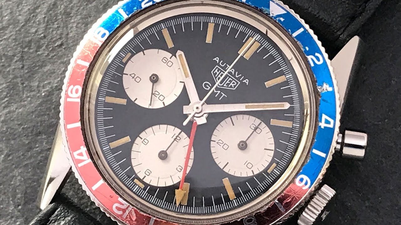 Heuer Autavia 2446 GMT First Execution - YouTube