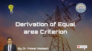 Equal Area Criterion: Derivation
