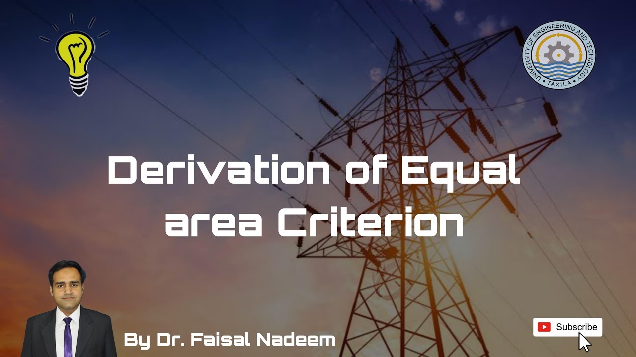 Equal Area Criterion: Derivation