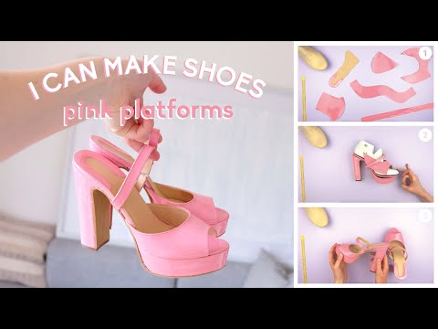 Pink Platforms | MAKE SHOES WITH ME | Shoemaking Tutorial