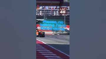 NO Radio While Braking | Angry Max 😤#f1shorts #f1 #maxverstappen #formula1 #redbullracing #radio