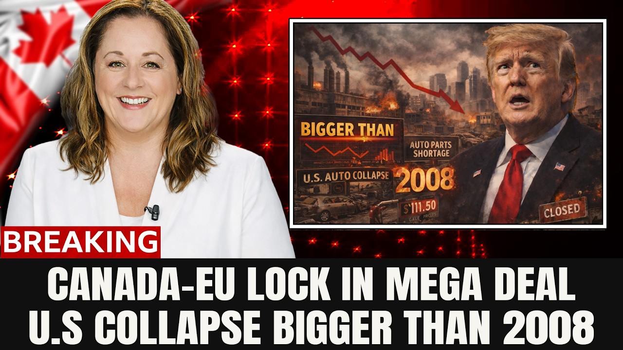 1 MIN AGO: Canada–EU Seal a Massive $38.6B Auto Deal — US Auto Collapse Bigger Than 2008