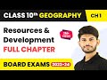 Full Chapter Revision Series | Resources and Development | Class 10 Geography | In Hindi |