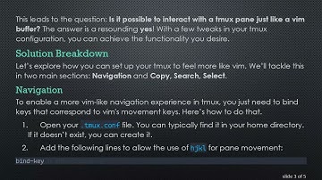 How to Transform Your Tmux Experience into a Vim-like Environment