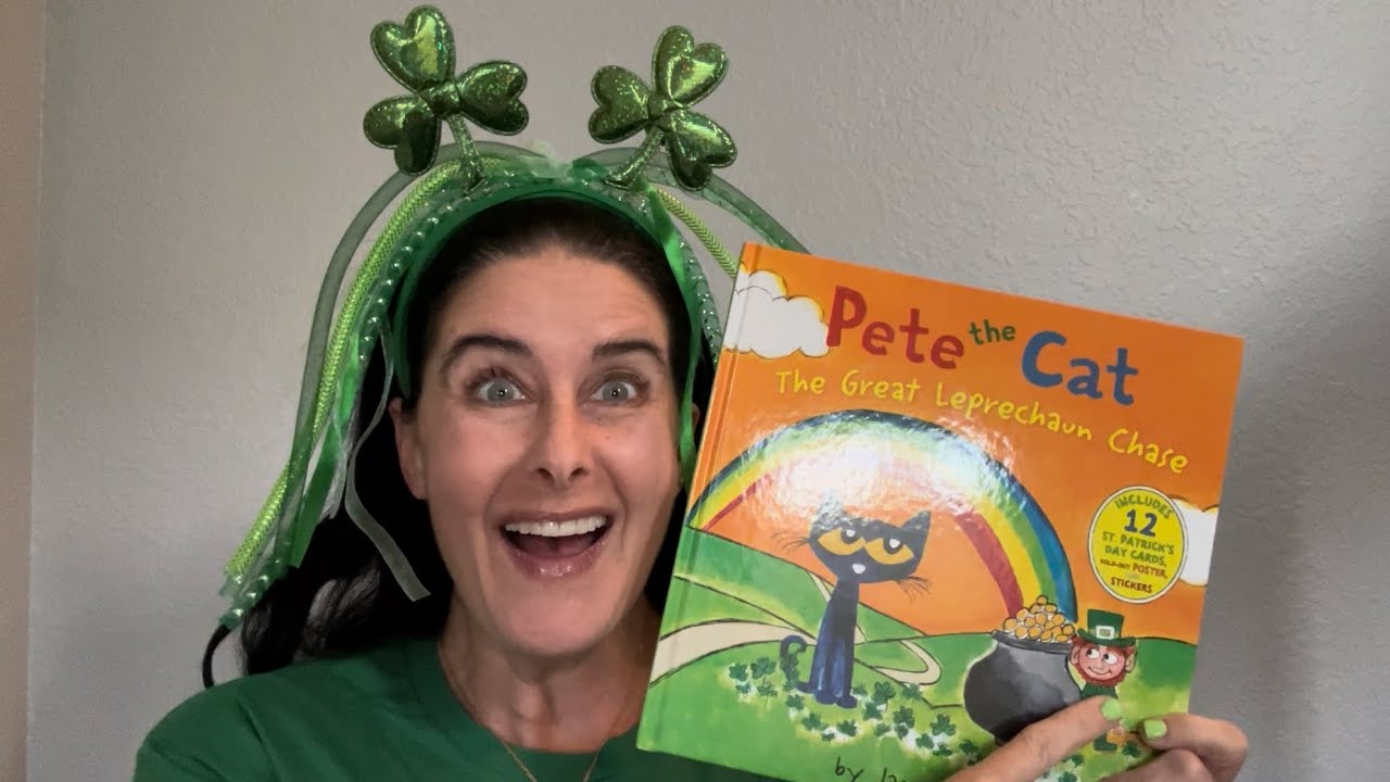 Pete the Cat The Great Leprechaun Chase by James Dean - YouTube