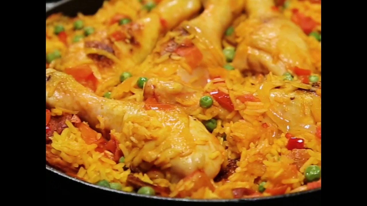 Paella Rapide Au Poulet Youtube