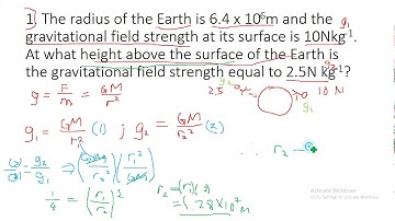 A level Physics - Gravitational (Sample Question & Solutions)