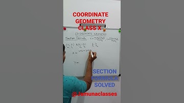 #shorts #8 #coordinate geometry #class X #section formula @Jamunaclasses