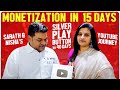 Silver Button in 40 Days | Monetisation in 15 Days. Sarath Nalla &amp; Nisha Youtube Journey. Thank You