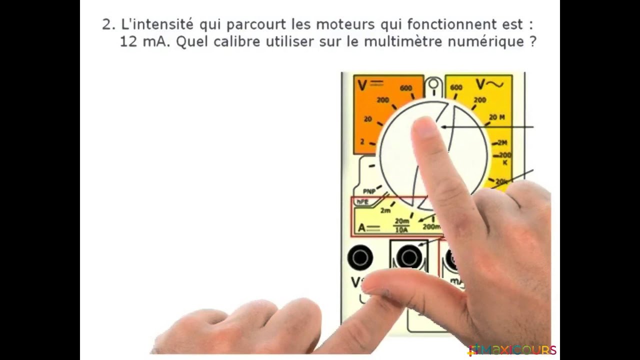 Vidéo de question : Déterminer le courant mesuré par un ampèremètre