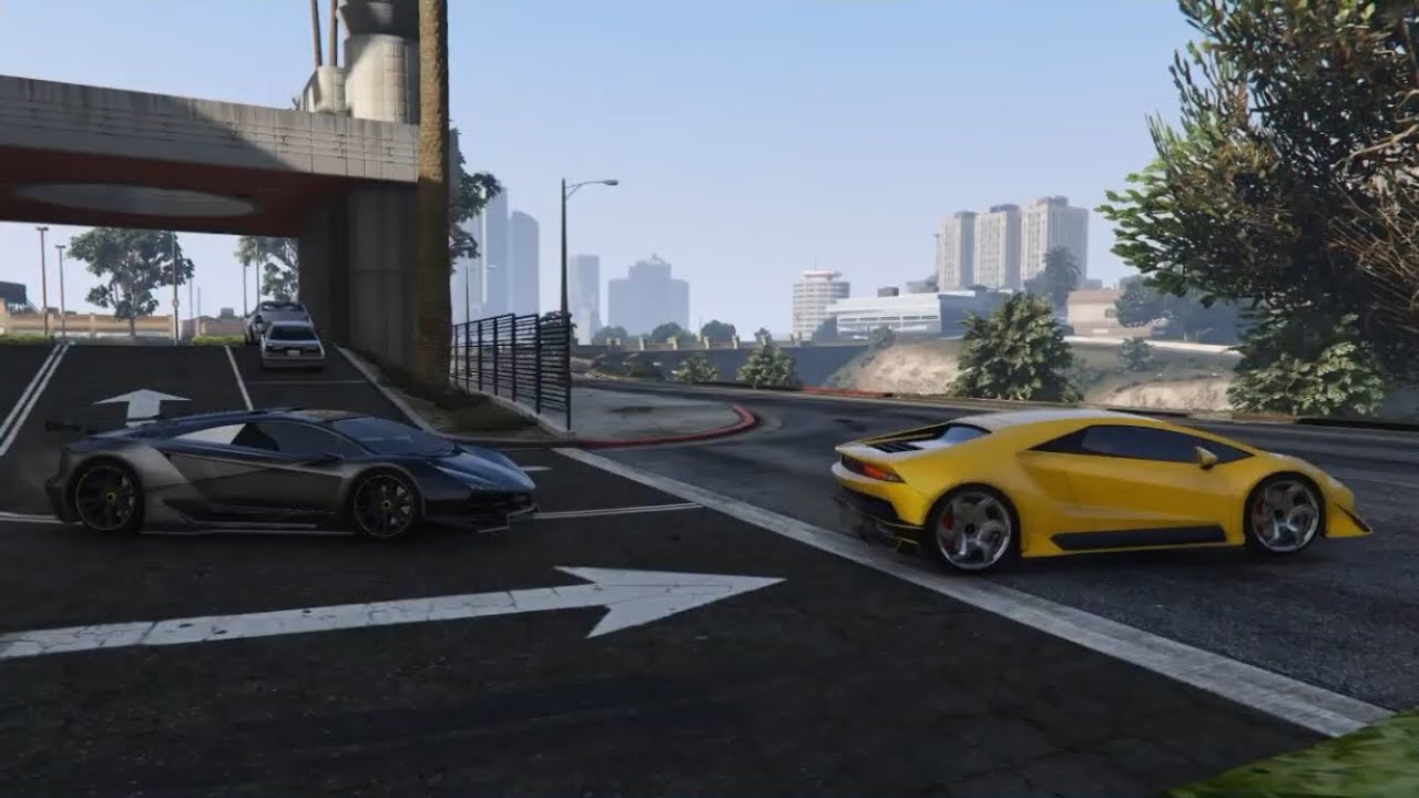 GTA V ONLINE PEGASSI ZENTORNO VS TEMPESTA STREET RACE