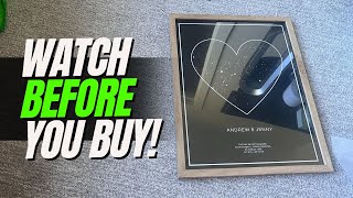 Is it WORTH it? - HAUS AND HUES Custom Star Map Poster with Frame!