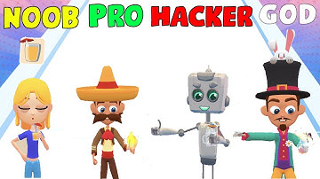 NOOB vs PRO vs HACKER vs GOD in Blend It 3D