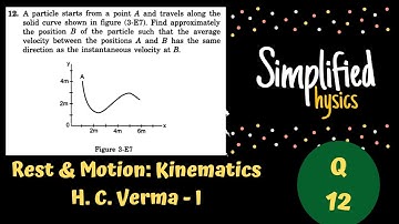Question 12 || Chapter 3 || Rest and Motion: Kinematics|| H. C. Verma-I || Explained in detail